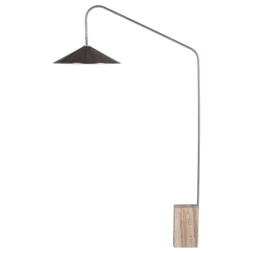 WOOOD vloerlamp Korn - Metaal - Chrome - 182x124x25
