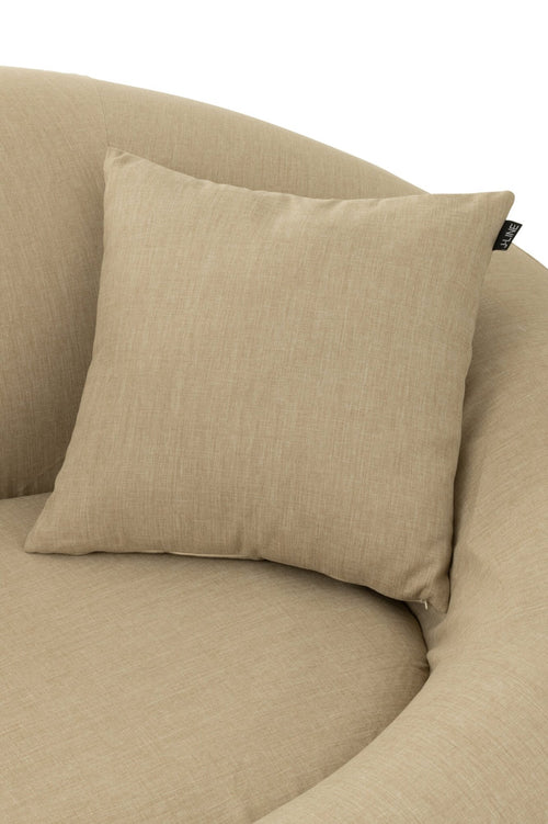 J-Line kussen Outdoor - kunststof - beige
