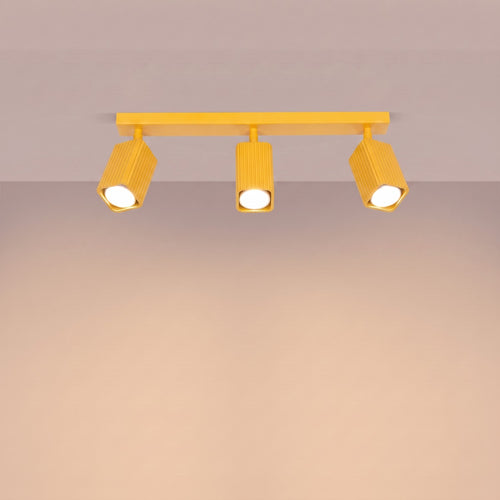 Sollux Lighting Plafondlamp RAYO 3L geel - 45x6x16,5cm