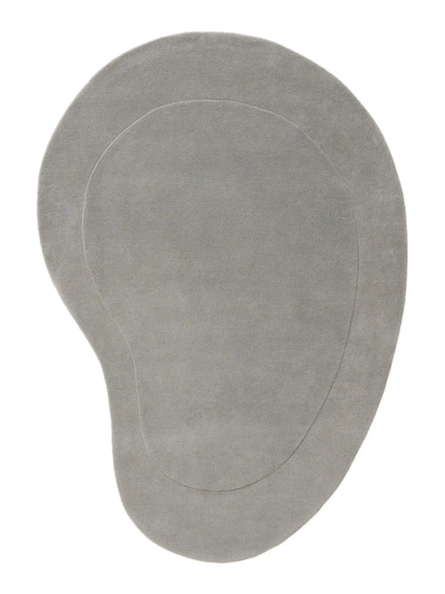 benuta wollen vloerkleed Shape - grijs - 140x200 cm