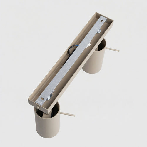 Sollux Lighting Plafondlamp RING 2 taupe - 30x6x16cm