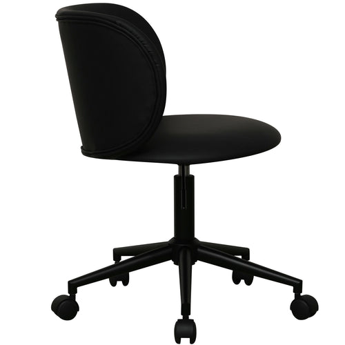 Furnhouse bureaustoel Bobo - Zwart - Kunstleer - 56x57x71