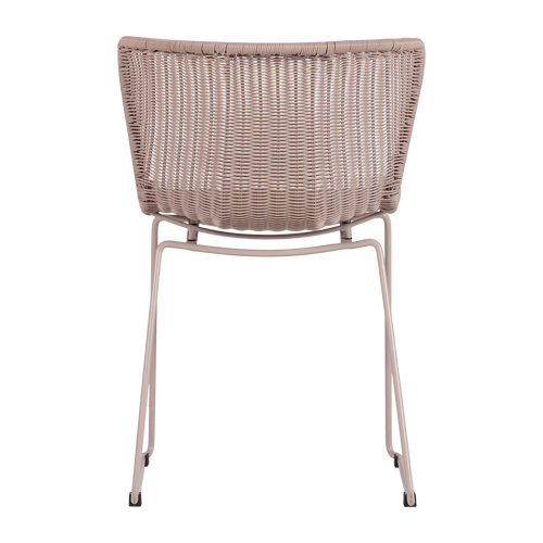 WOOOD tuinstoelen Wings - Zand - Kunststof - 78x55x54 - Set van 2