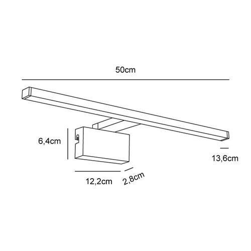 Nordlux Marlee Wandlamp Badkamer - LED - 3000K - Zwart