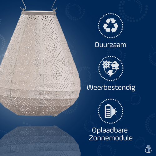 Lumiz solar lampion - hortensia set - 2 stuks - vtwonen shop