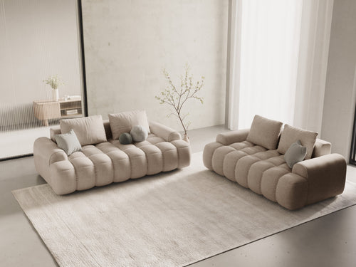 Cosmopolitan Design Bank Linz 2-zits, structurele stof zand - 100x175x84cm