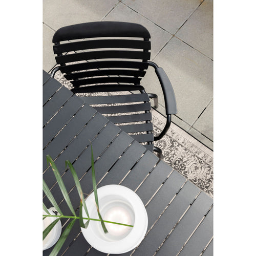 Zuiver Vondel Tuinset 6 personen - tuintafel + 6 stoelen met armleuning Zwart