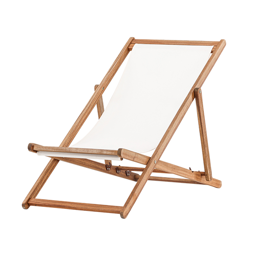 Nest outdoor Bern Inklapbare Houten Tuinstoel - Wit - vtwonen shop