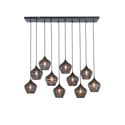 Light & Living hanglamp Alvaro - zwart - 120x25x29.5cm - vtwonen shop