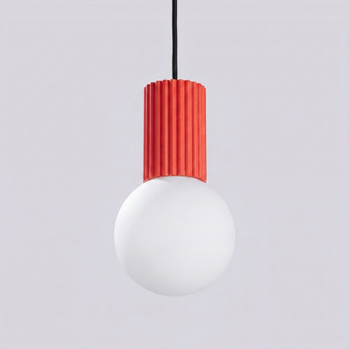 Sollux Lighting Hanglamp HALO 1 rood - 12x12x120cm