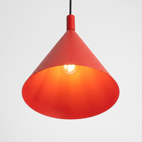 Sollux Lighting Hanglamp NOX 25 rood - 24,5x24,5x140cm