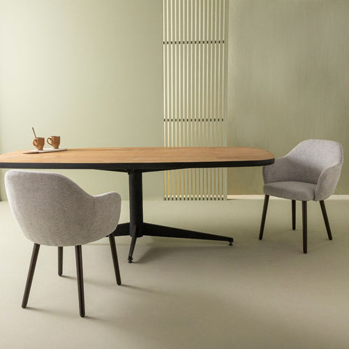 Signature - ERNEST Set van 2 fauteuils - Lichtgrijs - 52x51x77 cm