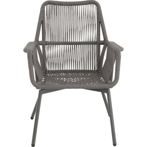 Lesli Living bistrostoel Silas - grijs - 64x69x92cm - set van 4