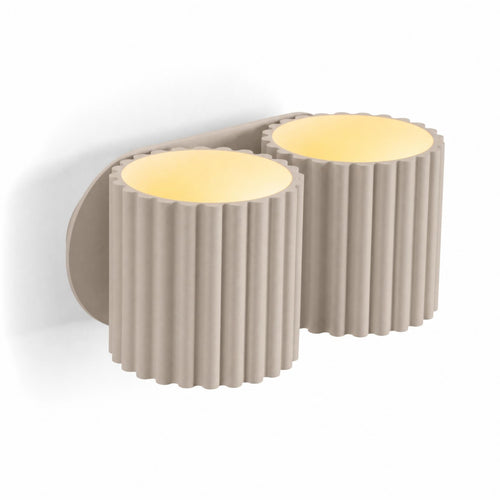 Sollux Lighting Wandlamp AURA 2 taupe G9 - 21x12x10cm