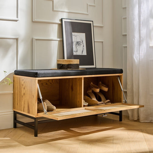 Calicosy - JAYA Schoenenbank - Licht hout - 38x100x47 cm