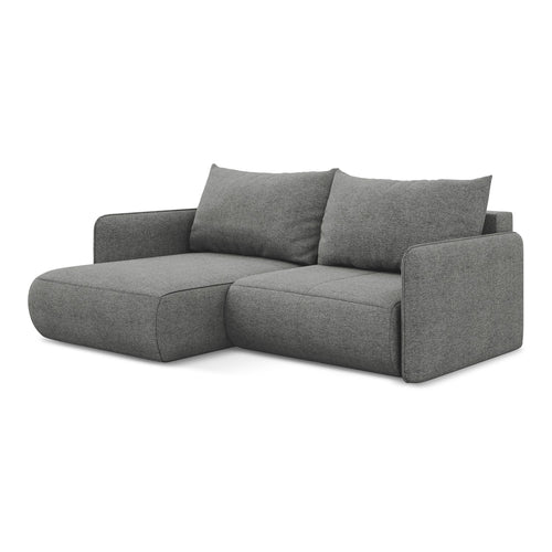LaMiaSofa hoekbank links Palermo - chenille stof - olifant - 207x148x86