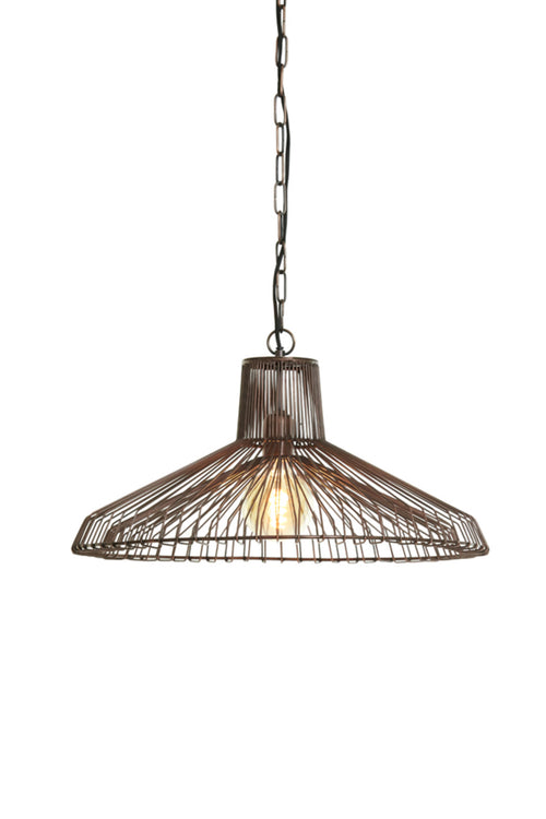 Light & Living hanglamp KASPER - bruin - Ø65x37cm