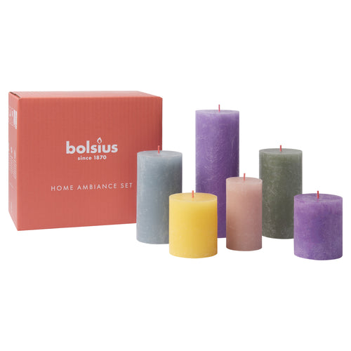 Bolsius rustieke kaarsen set - Memphis