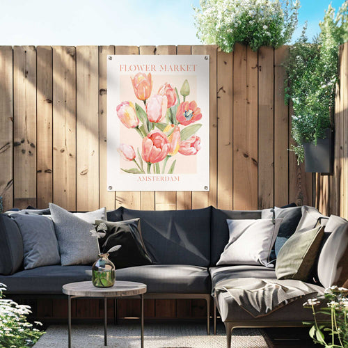 Reinders tuinposter Tulpen uit Amsterdam - 80x60cm