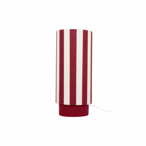 Leitmotiv tafellamp Vienna Stripes - rood - Ø25cm