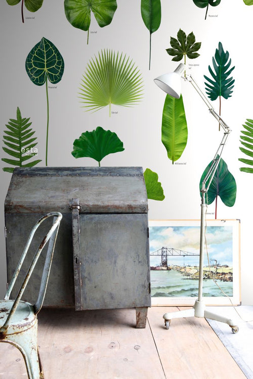 ESTAhome fotobehang tropische jungle bladeren tropisch junglegroen - 200 x 279 cm - 158831 - vtwonen shop
