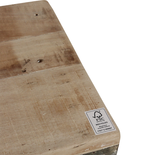 Raw materials eetkamerbank Limewash - inklapbaar - 160 cm - vtwonen shop