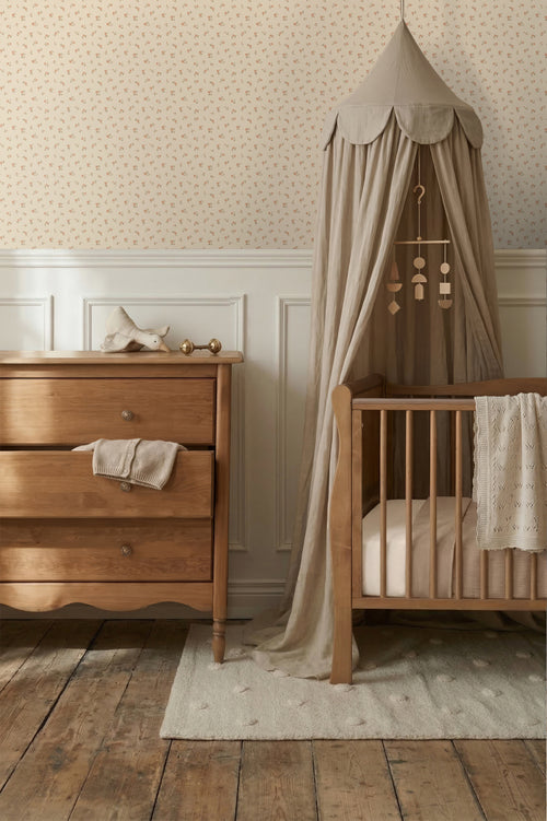 ESTAhome behang vintage bloemetjes beige - 53 cm x 10.05 m - 139834