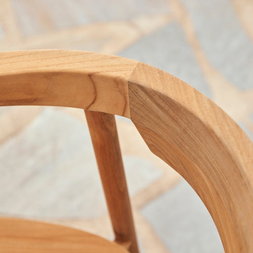 Tikamoon Tuinstoel van massief teakhout - Naturel - vtwonen shop