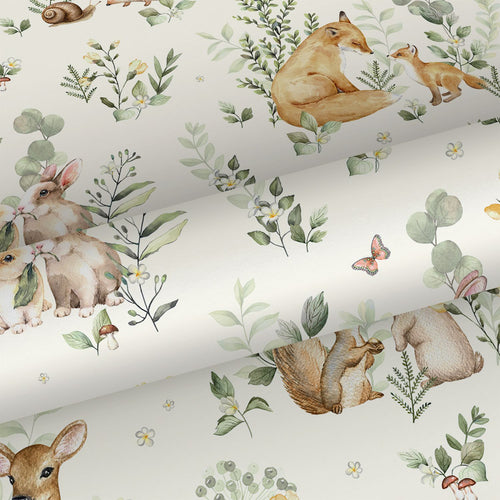 Sanders & Sanders behang bosdieren beige, groen en bruin -  - 641103