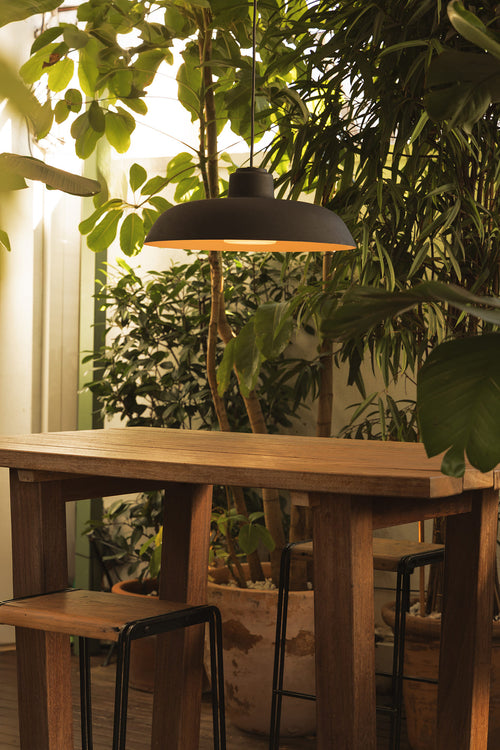 Faro Saga Saga hanglamp voor buiten, zwart, E27, IP65