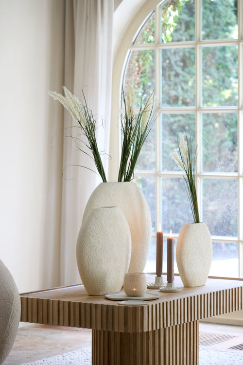 Light & Living vaas RENDA - 51x14x50cm - wit - vtwonen shop