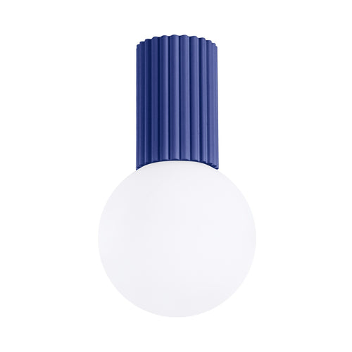 Sollux Lighting Plafondlamp HALO ultramarijn IP44 - 12x12x21cm
