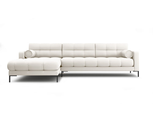 Cosmopolitan Design linker hoekbank Bali 5-zits, structurele stof, lichtbeige - 185x293x75cm