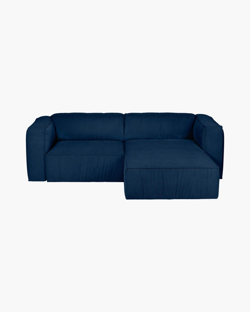 noo.ma Lobi 3-zits hoekslaapbank - Storm Blue Corduroy, hoek links