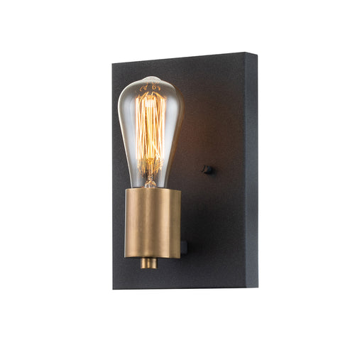 Elstead Hinkley Silas Wandlamp verouderd zink en erfgoedmessing