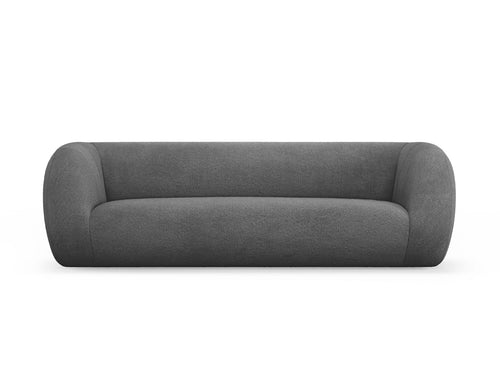Cosmopolitan Design Bank Essen 3-zits, boucle, donkergrijs - 95x230x86cm