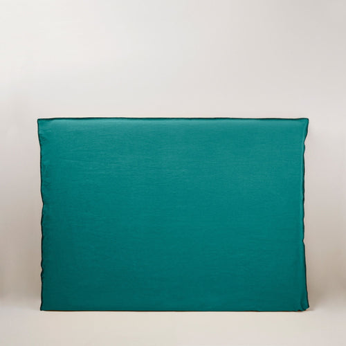Madura Hoes voor hoofdbord Nino lagune en zwarte slinger 150x134 cm