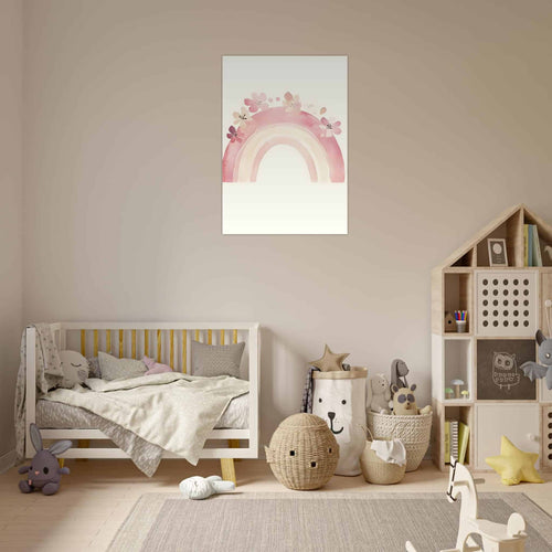 Artfulprints  Bloemen regenboog   poster 70x100 cm - vtwonen shop