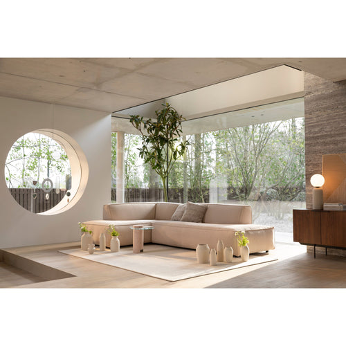 Zuiver Fat Freddy Rib Bank Links Naturel/ Beige - vtwonen shop