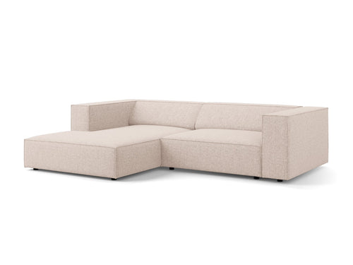 Cosmopolitan Design linker hoekbank Arendal 3-zits, chenille, beige - 166x224x70cm