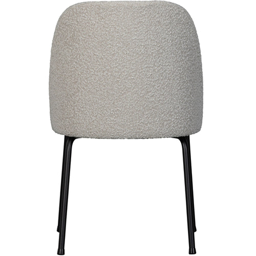 WOOOD eetkamerstoelen Vogue- Bouclé - Naturel - Set van 2
