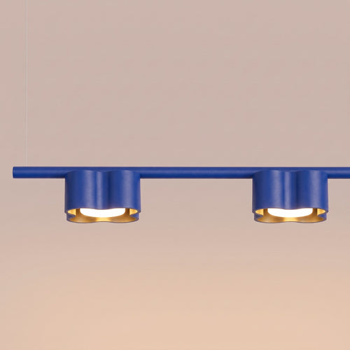 Sollux Lighting Kroonluchter OVIO 4 ultramarijn Gx53 - 122x12x208cm