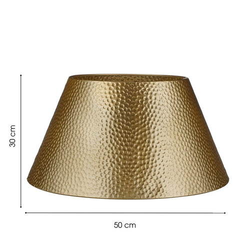 Mica Decorations Kerstboomrok L50 x B30 x H26 cm - Kerstboommand - Goud - Ijzer