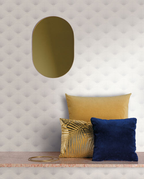 Masureel behang art deco motief wit - 53 cm x 10.05 m - 632318 - vtwonen shop