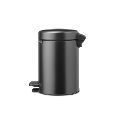 Brabantia NewIcon Pedaalemmer, 3 liter, kunststof binnenemmer - Confident Grey