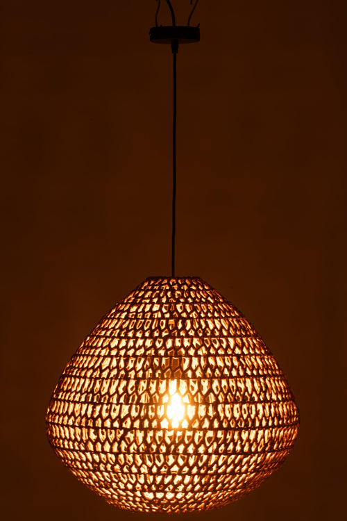 J-Line hanglamp Getwist - metaal - naturel