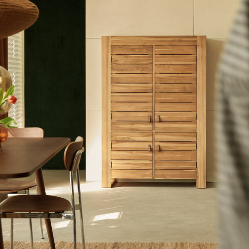 Tikamoon Dressoir van massief teakhout 110 cm - Naturel
