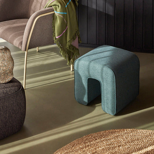 Hübsch poef Sculpture - polyester - 45x45xh47cm