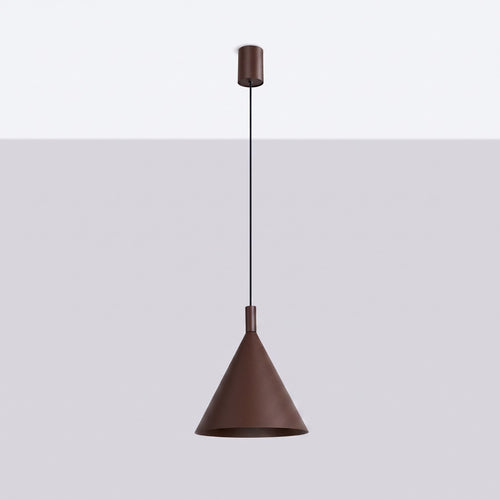 Sollux Lighting Hanglamp NOX 25 bruin - 24,5x24,5x140cm