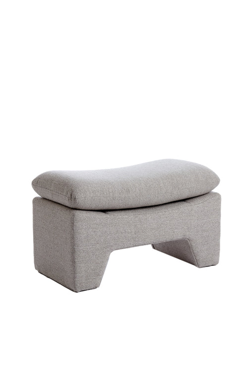 Light & Living poef DASHA - 80x40x48.5cm - grijs